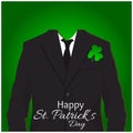 St. Patrick Day background with seamless and suit.